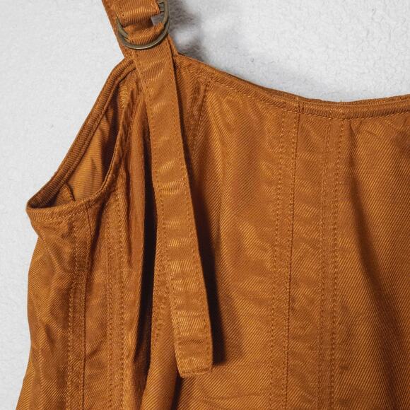 NEW Anthropologie Women’s Top Indie Boho Western Revival Orange Size Large - Picture 6 of 11